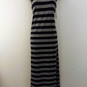 Mari Clare Stripe Sleeveless Maxi Dress